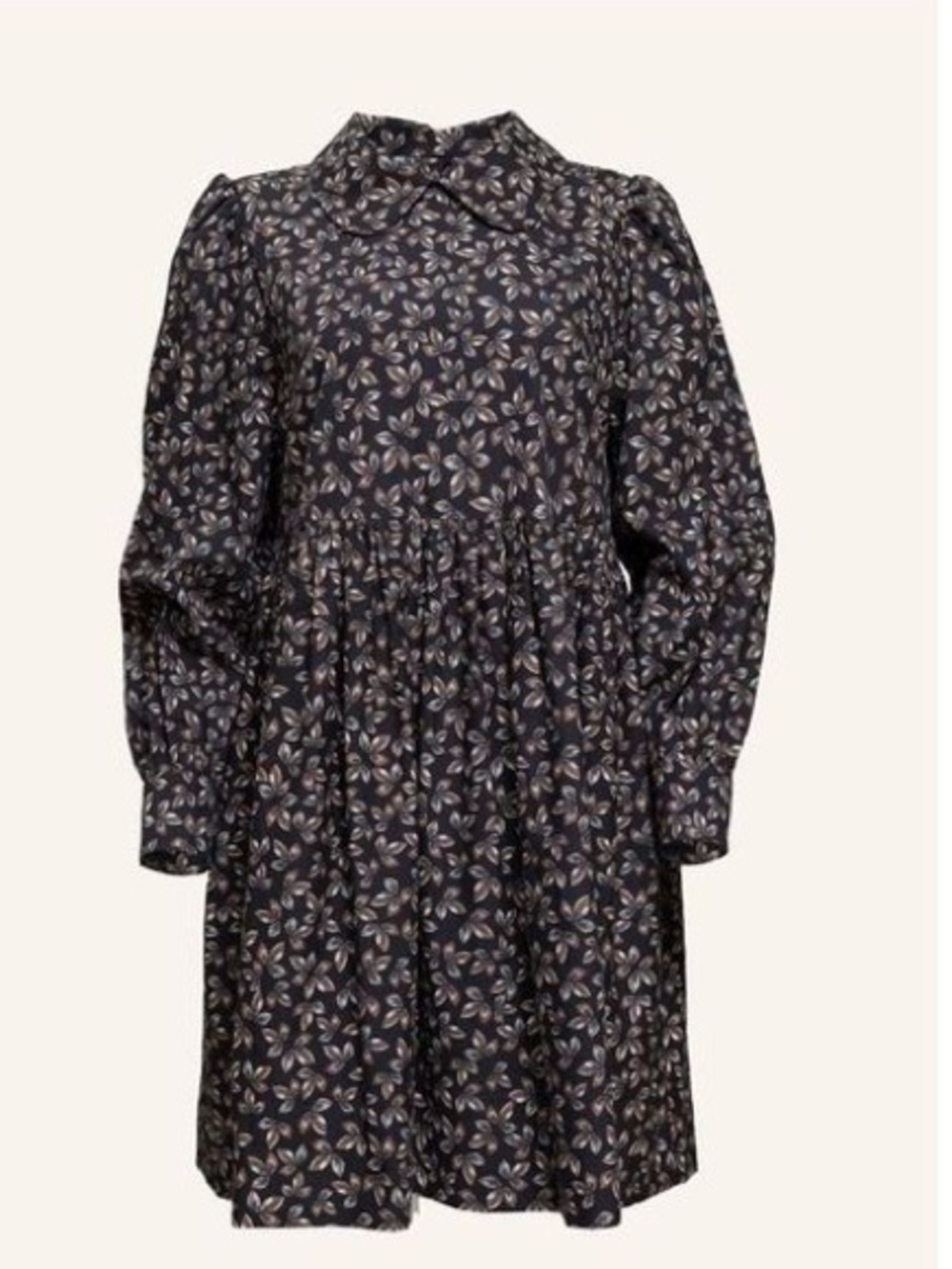 HELENE GALWAS Germany cotton print cottagecore babydoll dress medium
